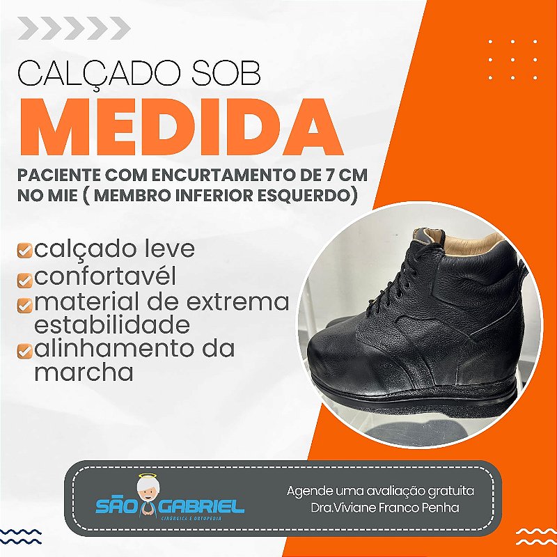 Calçado Sob Medida para Encurtamento — foto 2