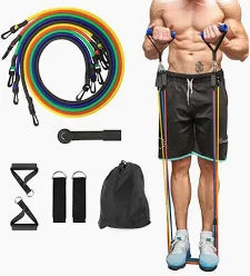 Kit Elástico Extensor 11 Peças Treino Completo — foto 3