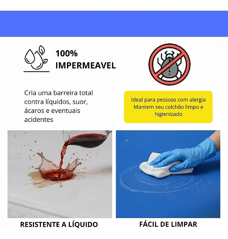Capa Colchão Solteiro Impermeável Hospitalar — foto 3