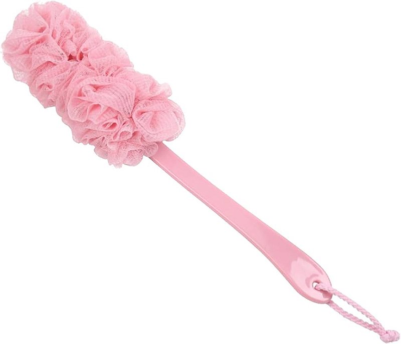 Esponja Para Banho Cabo Longo Rosa — foto 2