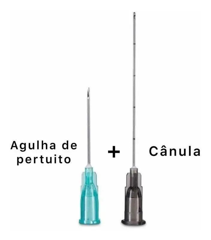 Microcânulas Uniqmed 22Gx50mm c/ Agulha — foto 3
