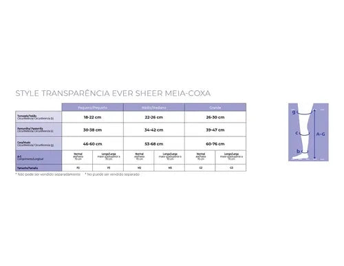 Meia 7/8 Compressão 20-30 mmHg Ever Sheer — foto 4