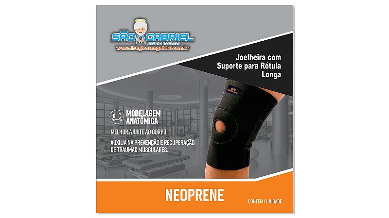 Joelheira com Suporte para Rótula Longa | Cirurgica São Gabriel