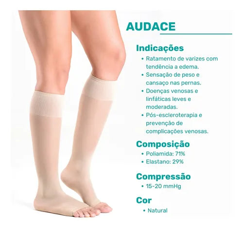 Meia Elástica 3/4 Sigvaris Audace 15-20 mmHg — foto 2