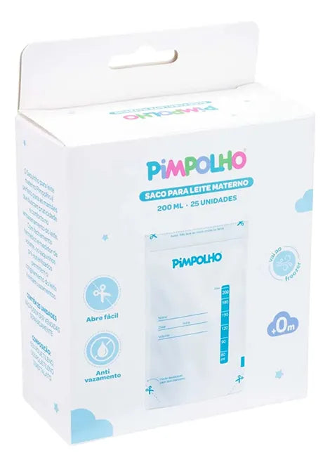Saco Para Leite Materno 200ml 25un Pimpolho — foto 4