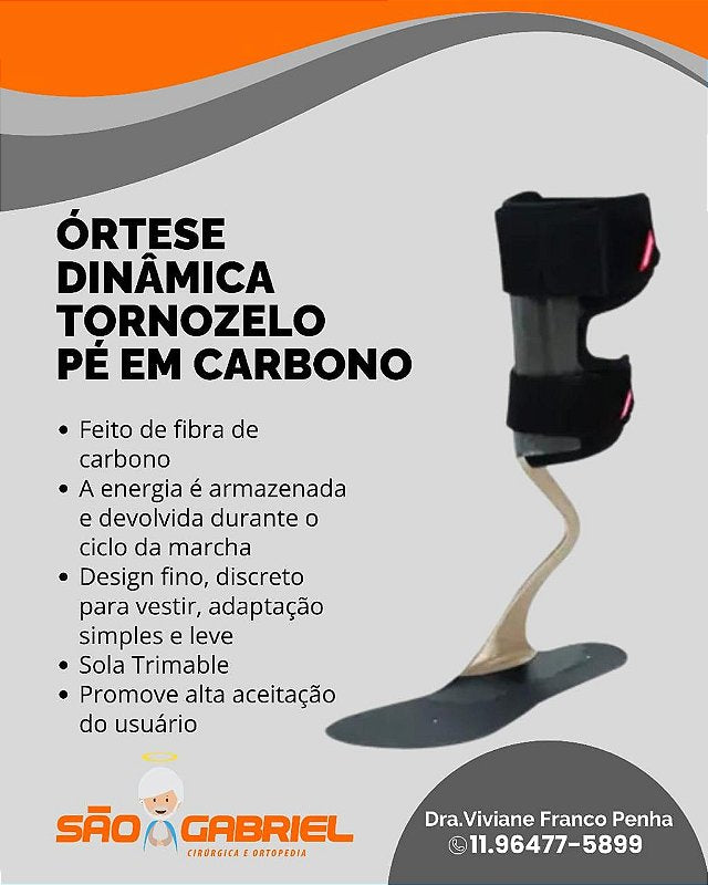Órtese WalkOn Reaction Fibra de Carbono | Cirurgica São Gabriel