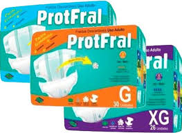 Fralda Geriátrica Protfral Econômica c/30