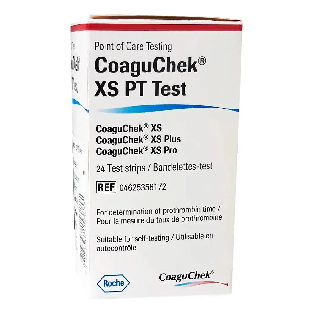 Tiras Reagentes CoaguChek XS PT Roche 24 Unidades Para Coagulação