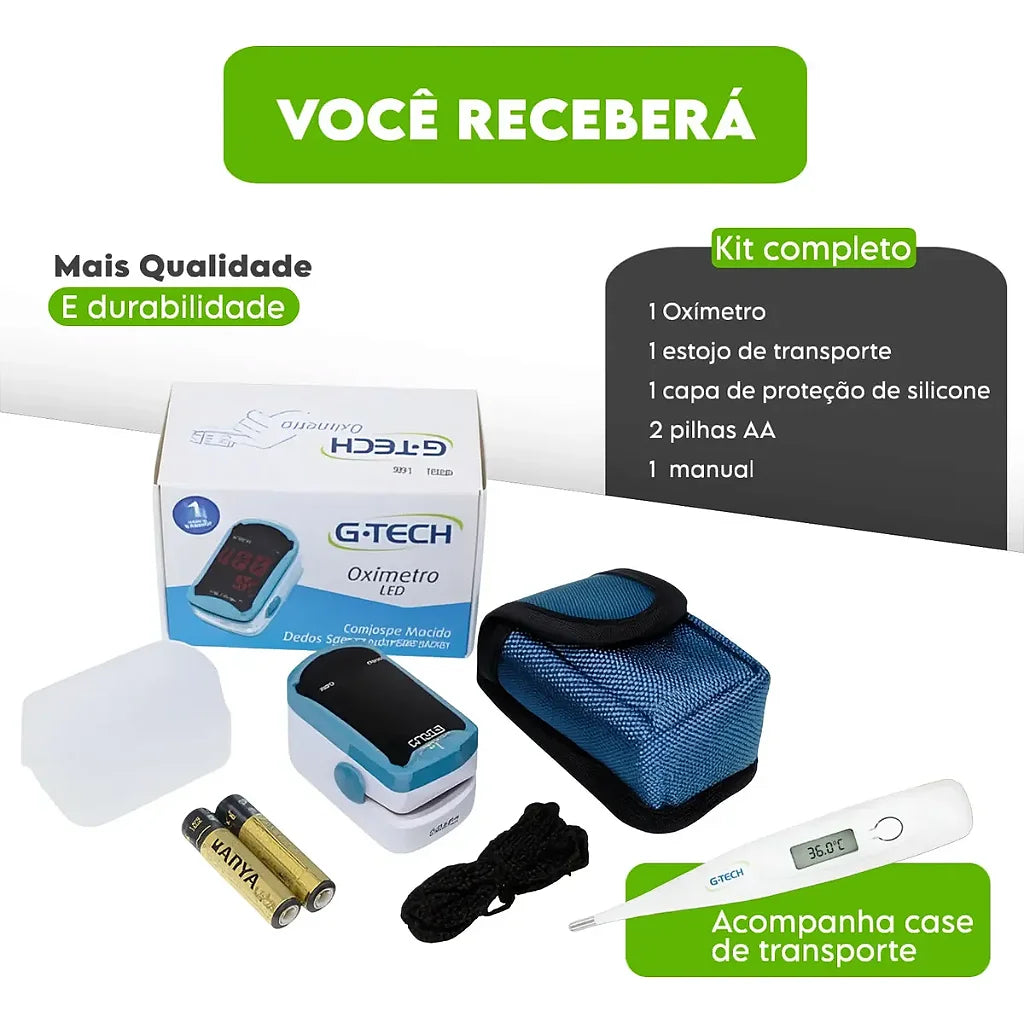 Oximetro de Pulso Dedo Gtech led