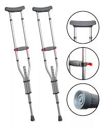 Muleta Axilar Par 130kg Hidrolight