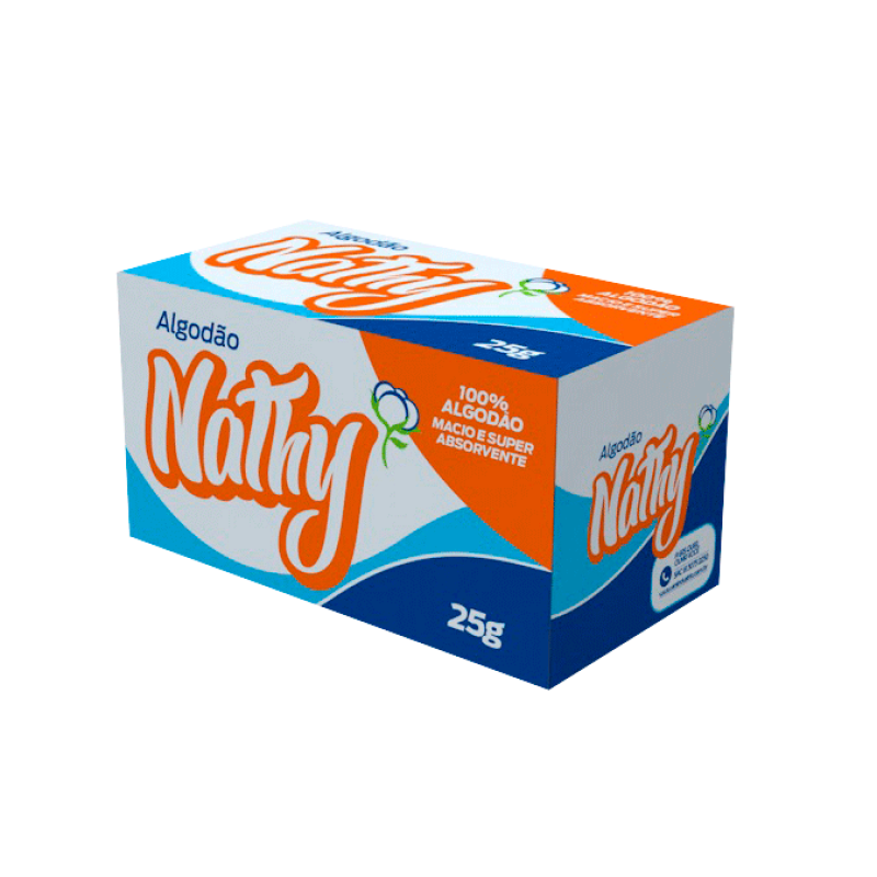 Algodão Nathy 25g Macio e Absorvente