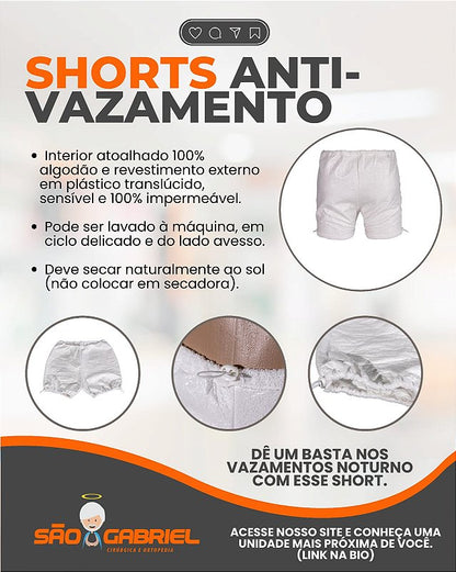 Shorts Anti-vazamento Noturno Adulto