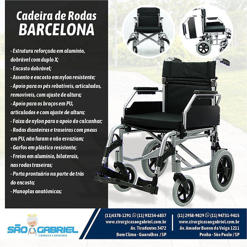Cadeira de Rodas Barcelona 115kg Praxis — foto 6