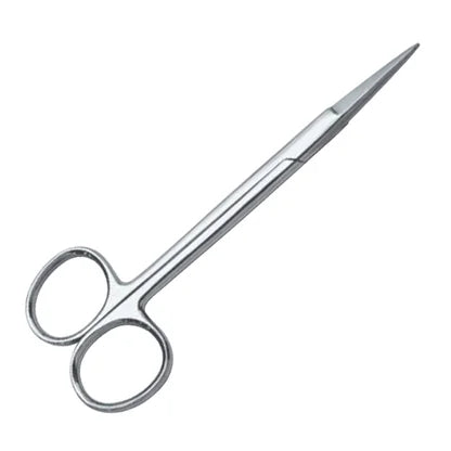 Tesoura Iris Ou Gengiva Reta em Aço Inox 12cm