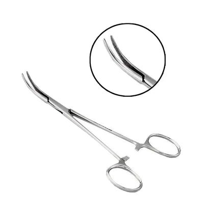 Pinça Kelly Curva 14cm Cirúrgica
