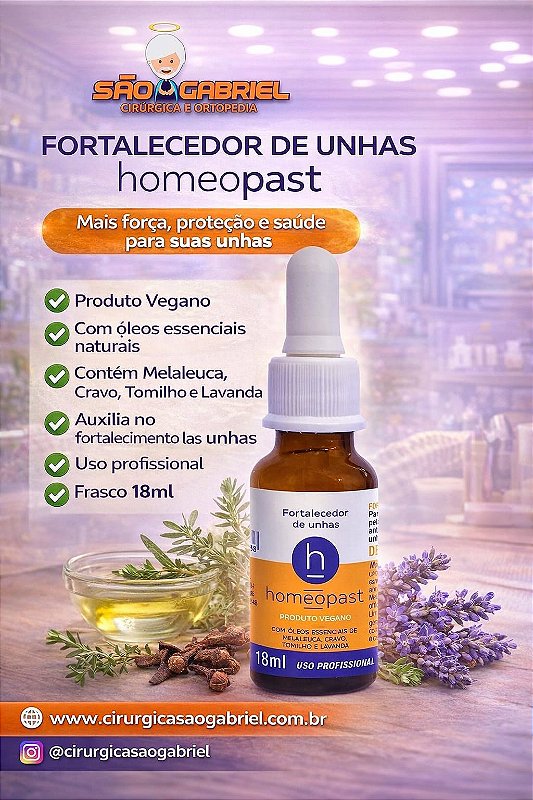 Homeopast Fortalecedor de Unhas 18ml