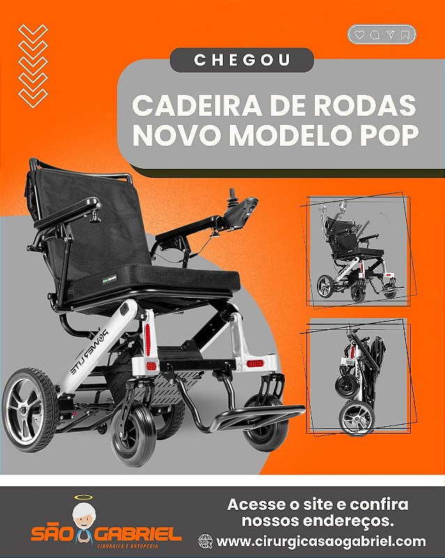 Cadeira Motorizada Dobrável Compact Pop