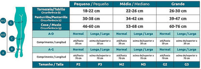 Meia Elástica de Compressão para varizes Meia calça Sigvaris Basic 20-30 mmhg Ponteira aberta Preta