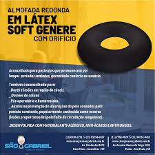 Almofada Redonda Látex Soft com Orifício — foto 3