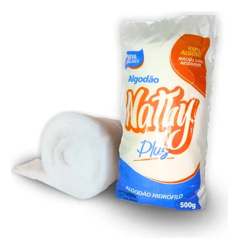 Algodão Hidrófilo Rolo 500g Nathy
