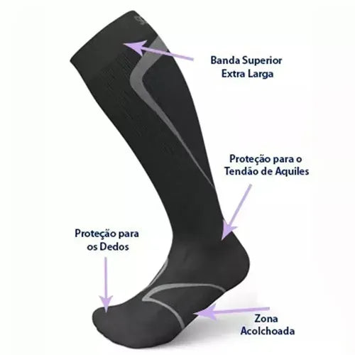 Meia Compressão Esportiva 3/4 20-30mmHg — foto 2