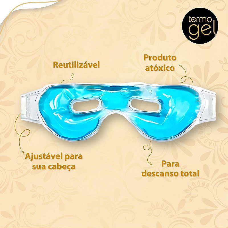Máscara Térmica Para Olhos Aberta Azul — foto 2