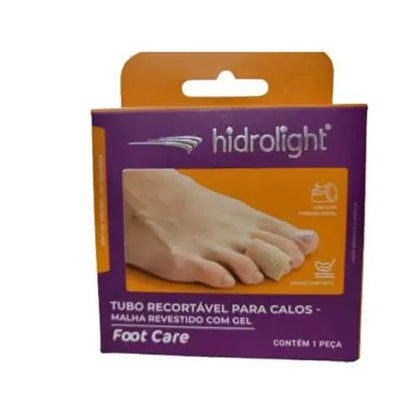 Tubo de malha recortável revestido com gel para calos ft305 Hidrolight