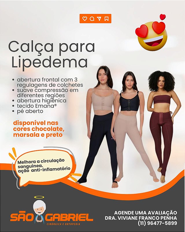 Calça para Lipedema Legging Emana