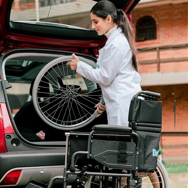Cadeira de Rodas D400 Dobrável 120kg Dellamed — foto 6