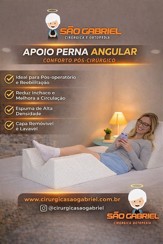 Apoio de Perna Angular Pós-Cirúrgico