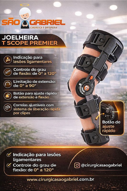 Imobilizador de Joelho T Scope Premier Ajustável