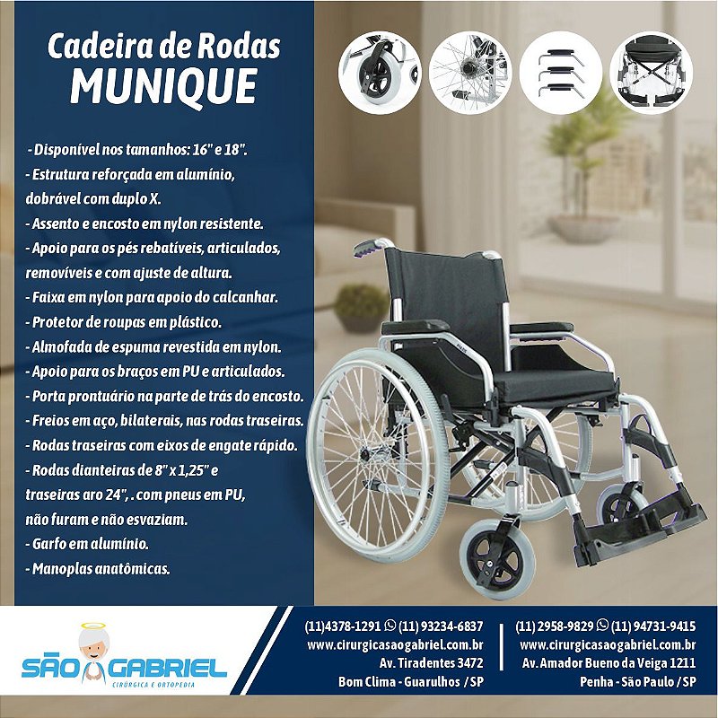 Cadeira de Rodas Munique 125kg — foto 10