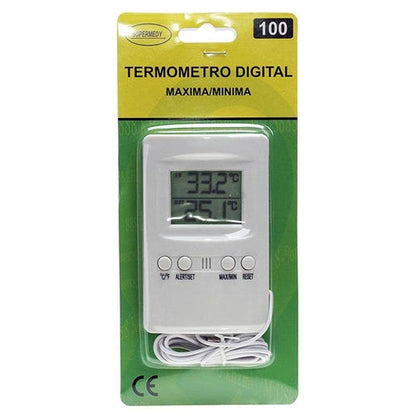 Termômetro Digital Maxima/Minima Com Cabo Supermedy