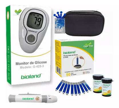 Medidor de Glicose Bioland G-425-3 Completo
