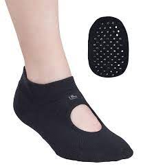 Meia Sapatilha Pilates Antiderrapante Preta