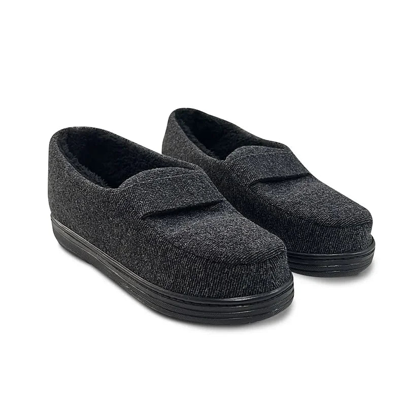 Pantufa Sapato Mocassim Fechada Cinza