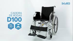 Cadeira de Rodas D100 Dobrável 100kg Dellamed — foto 2