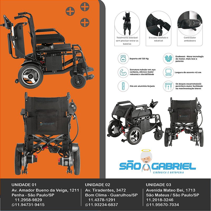 Cadeira de Rodas Motorizada D800 Dellamed — foto 5