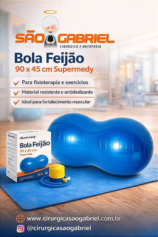 Bola Feijão 90x45cm Supermedy