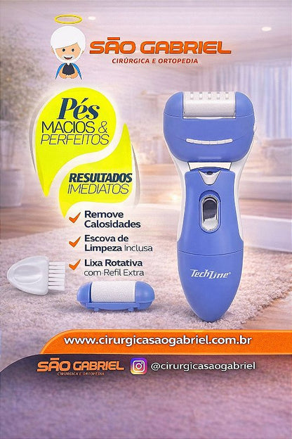 Esfoliador Elétrico para Pés Techline