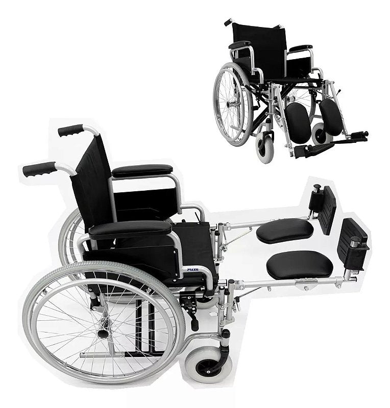 Cadeira de Rodas Frankfurt 110kg Elevação Pernas — foto 2
