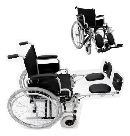 Cadeira de Rodas Frankfurt 110kg Elevação Pernas — foto 2
