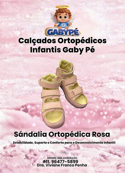 Sandália Ortopédica Infantil Rosa GP2