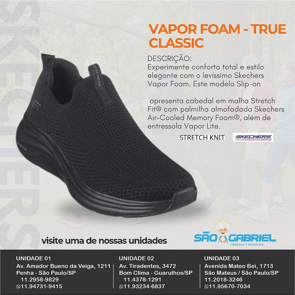 Tênis Skechers Vapor Foam - True Classic Feminino Caminhada