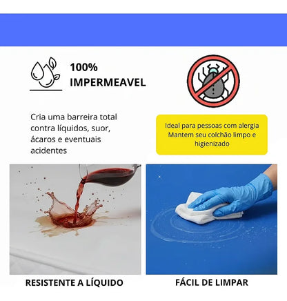 Capa Colchão Solteiro Impermeável Hospitalar — foto 3