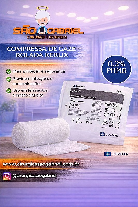 Kerlix Antimicrobiana 11,4cm x 3,7m Covidien