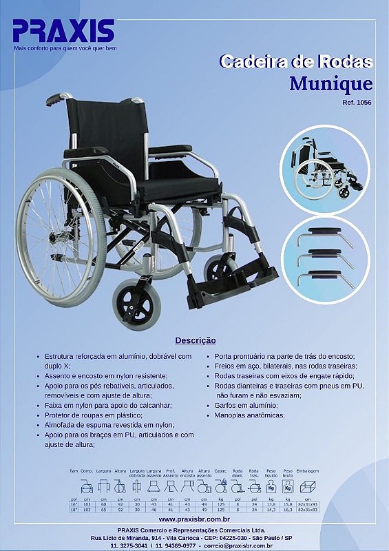 Cadeira de Rodas Munique 125kg — foto 9