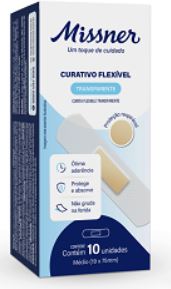 Curativo Flexível Transparente 10 Unidades