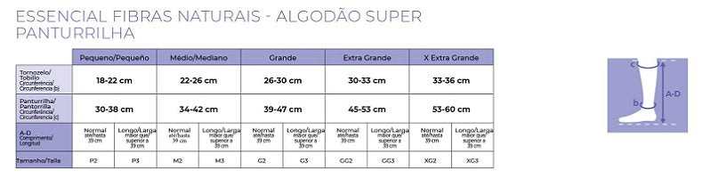 Meia Elástica 3/4 Algodão Super 20-30mmHg — foto 4