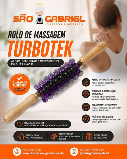 Rolo de Massagem Turbotek Alívio Muscular